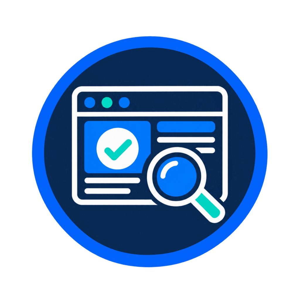 Browser testing quality check icon for A Lewis Website Design Marketing in Crowborough, East Sussex