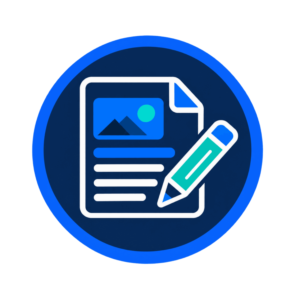 Content planning document icon for A Lewis Website Design Marketing in Crowborough, East Sussex