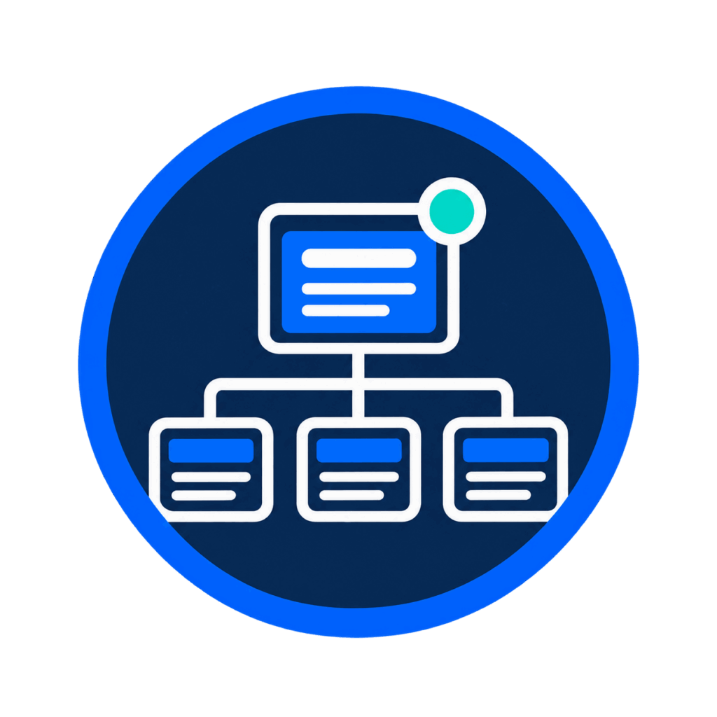 Website structure sitemap icon for A Lewis Website Design Marketing in Crowborough, East Sussex