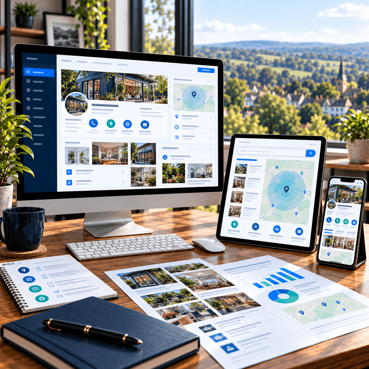 Google Business Profile optimisation workspace by A Lewis in Crowborough, East Sussex