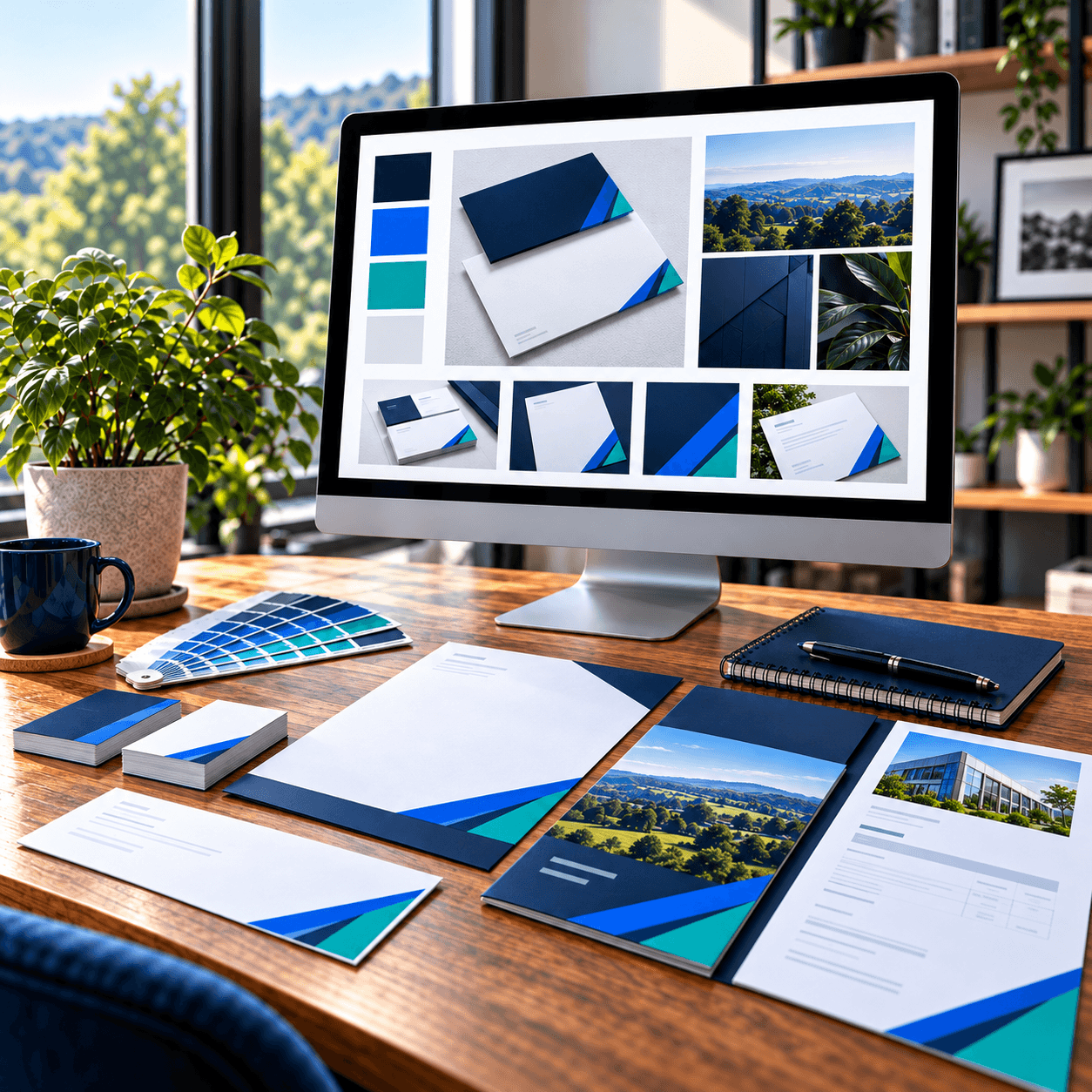 Logo design and brand identity workspace by A Lewis Website Design Marketing in Crowborough, East Sussex