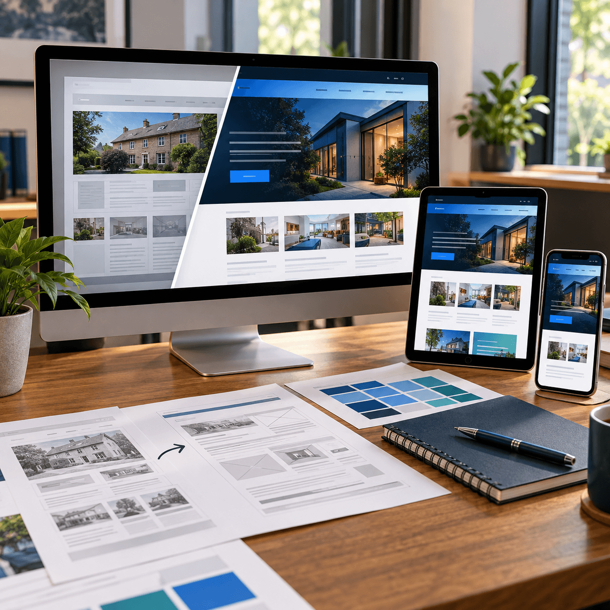 WordPress website redesign workspace by A Lewis Website Design Marketing in Crowborough, East Sussex